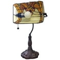 thumbnail image 3 of Tiffany Style Vintage Banker Lamp - 15" Tall, 3 of 4