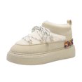 thumbnail image 2 of Bnwani Womens Boots,Winter Boots,Non-slip,Slip-on,Platform,Cozy,Beige,37(US:6), 2 of 7