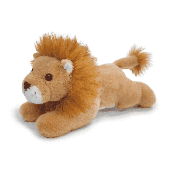 Just qunseen 8'' Realistic Lion Plush Toy Stuffed Animal Interactive Gift for Kids