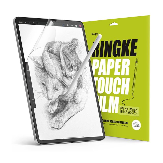 Ringke Paper Touch Film Hard (2 Piezas) Compatible con Mica iPad Pro 11 Pulgadas (4,3,2,1) / iPad Air 10.9 Pulgadas (5,4) Protector de Pantalla Mate Sensación de Papel