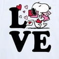 thumbnail image 3 of Peanuts - Love Snoopy  - Toddler And Youth Short Sleeve Graphic T-Shirt, 3 of 6