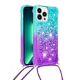 thumbnail image 2 of Funda para iPhone 13 PRO MAX Brillantina Líquida Divertida Reluciente y con Cristales en Movimiento Cuerpo Cruzado con Cordón Ajustable, 2 of 5