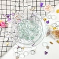 thumbnail image 7 of NOGIS 0.66 Lb Flat Glass Marbles, Clear Flat Marble Beads Gems Transparent Aquarium Pebbles for Vase Filler Beads Table Scatters, 7 of 7