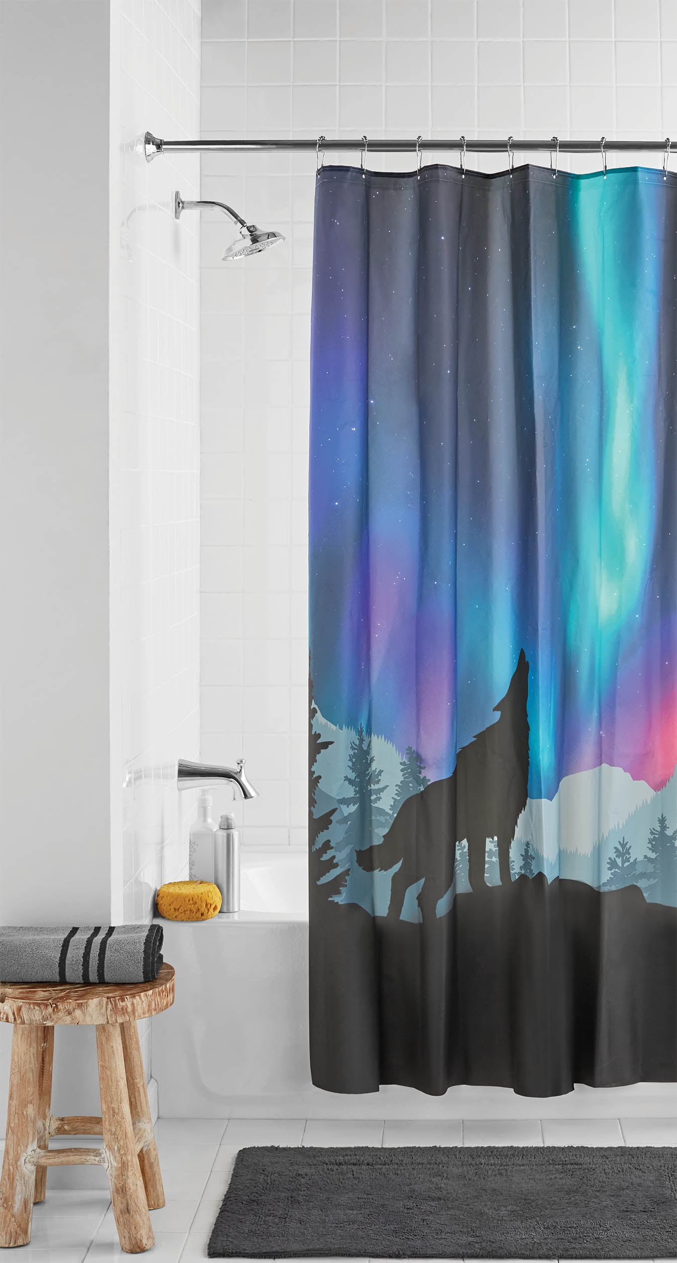 Mainstays Northern Light Shower Curtain 