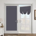 thumbnail image 3 of Cortina para puerta francesa con aislamiento térmico y privacidad, cortinas para puerta de 26 x 69 pulgadas gris oscuro, 3 of 6