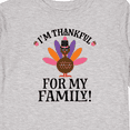 thumbnail image 4 of Inktastic Thanksgiving Girl Turkey Thankful for Family Girls Long Sleeve Toddler T-Shirt, 4 of 5
