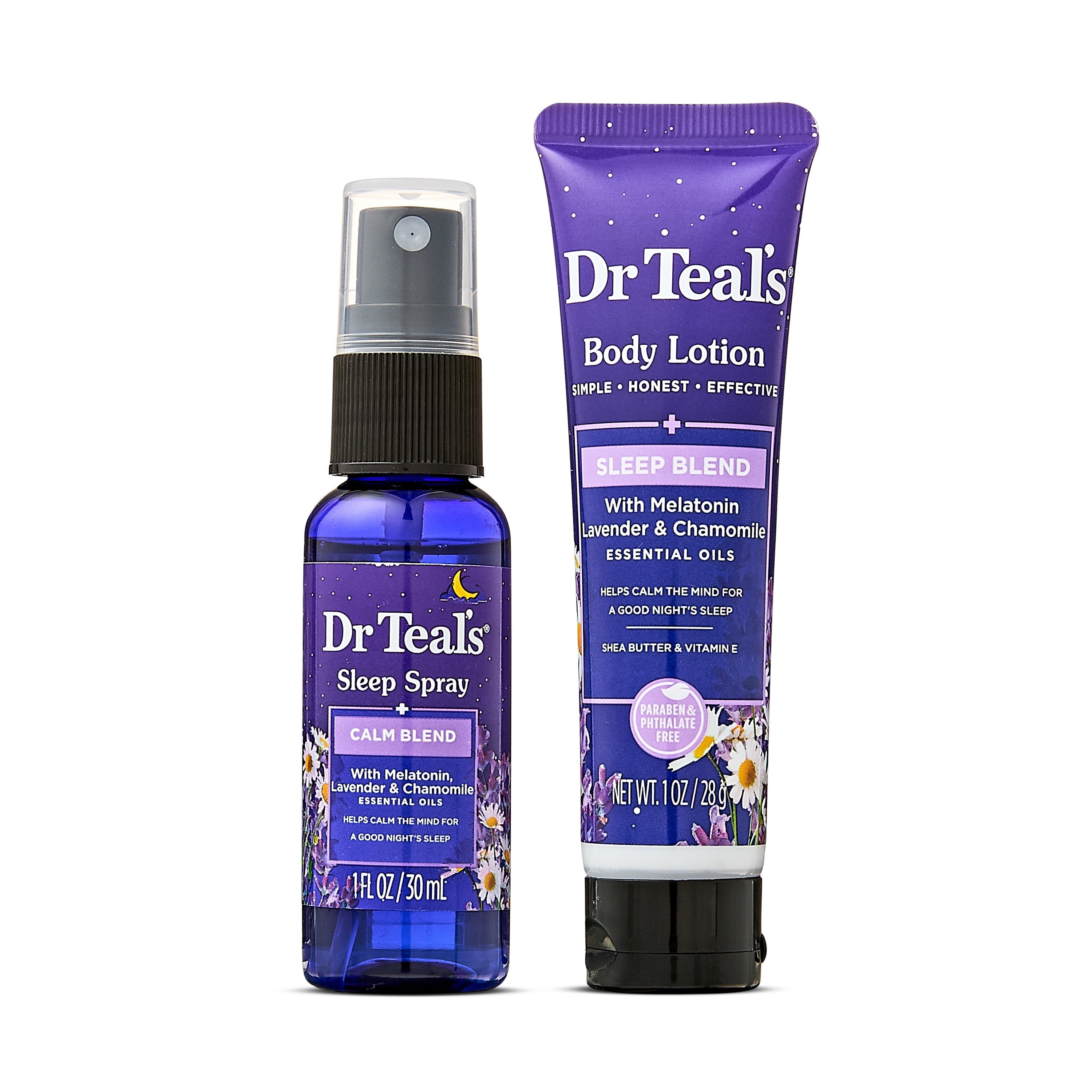 (3 pack) Dr Teals Sleep Spray and Body Cream Starter Set, 2 Pieces