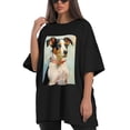 thumbnail image 4 of Plus Size Shirt for Women Black Tops for Women Short Sleeves Shirt for Women Dog T Shirt Crewneck Shirt for Women XL, 4 of 5