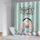 thumbnail image 5 of CaiYueKe Waterproof Shower Curtain Bathroom Decor Fabric Partition with Hooks Digital Printing Modern Washable Polyester Bath Curtain for Home Decor Bathroom Accessories Water Resistant Shower Liner, 5 of 6