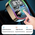 thumbnail image 3 of Kieccall Bluetooth 5.0 Wireless Hands-Free Car Kit - QC3.0 Fast USB Charging MP3 Player, Stable Audio Modulator For Safe Driving & Music Streaming, 3 of 8