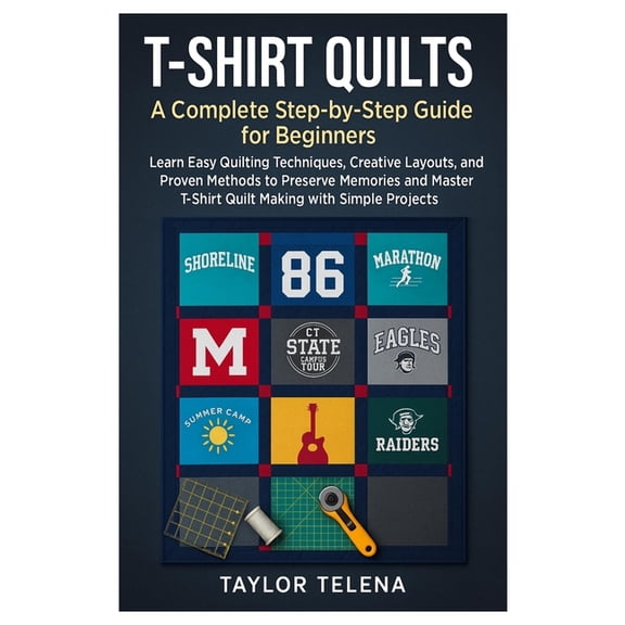 T-Shirt Quilts: A Complete Step-by-Step Guide for Beginners: Learn Easy Quilting Techniques, Creative Layouts, and Prove, (Paperback)