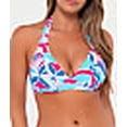 thumbnail image 4 of Printed Muse Halter Bikini Top Swimsuit, 4 of 6