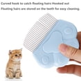 thumbnail image 3 of Cat Grooming & Massage Comb, Pet Short Hair Removal Massaging Tool, Painless Cat Combs for Deshedding - blue, 3 of 7