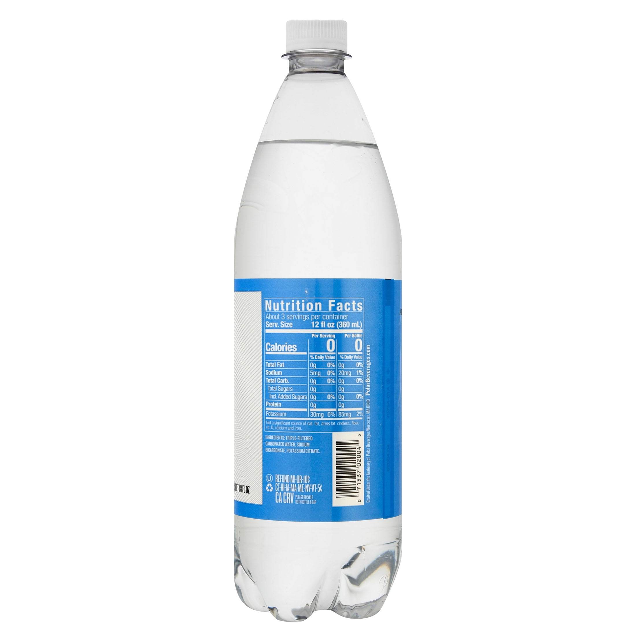 Polar Beverages Club Soda Classic Cocktail Mixer, 1-Liter