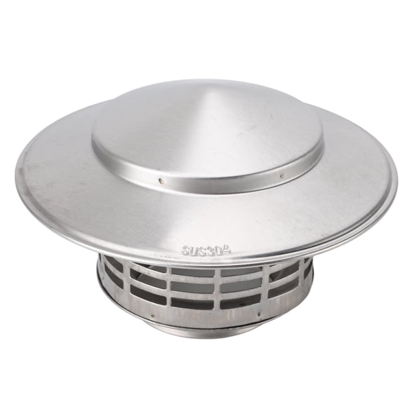 Stove Pipe Topper, Versatile Round Stainless Steel Chimney  Cone Top  for Home Kitchen