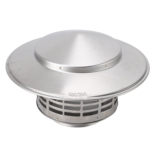 Stove Pipe Topper, Versatile Round Stainless Steel Chimney Cone Top for Home Kitchen
