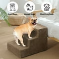 thumbnail image 4 of PayUSD Dog Stairs for Bed Couches 22.5”H 4-Step Dog Steps for High Bed Car Pet Steps for Small Dogs Cats Doggy Non-Slip Indoor Ramp, Brown, 4 of 7