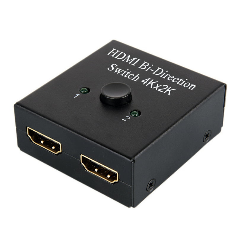 Gold Plated 2-Port HDMI Bi-directional 2x1 Switcher 1x2 Splitter Selector OX 