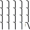 thumbnail image 1 of 20 piezas de palillos de prueba de aretes acrílicos negros, expositores de aretes sin prueba, herramienta de prueba con forma curva, tira de prueba para aretes y aretes tipo botón, tira curva., 1 of 9