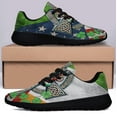 thumbnail image 3 of Irish Celtic Cross With Claddagh Ring And Heart Shoes Sneakers Black Size 7.5, 3 of 7