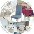 thumbnail image 6 of Dining Chair Slipcovers, Oversized Removable Washable Soft Spandex Extra  Dining  Chair Covers  Table  Color, 6 of 7