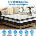 thumbnail image 6 of Queen Size Mattress in a Box, 14 Inch Hybrid Mattress with Gel Memory Foam and Pocket Springs, Medium Firm Feel, Cooling Comfort, Pressure Relief, Motion Isolation, CertiPUR-US Certified, 6 of 8