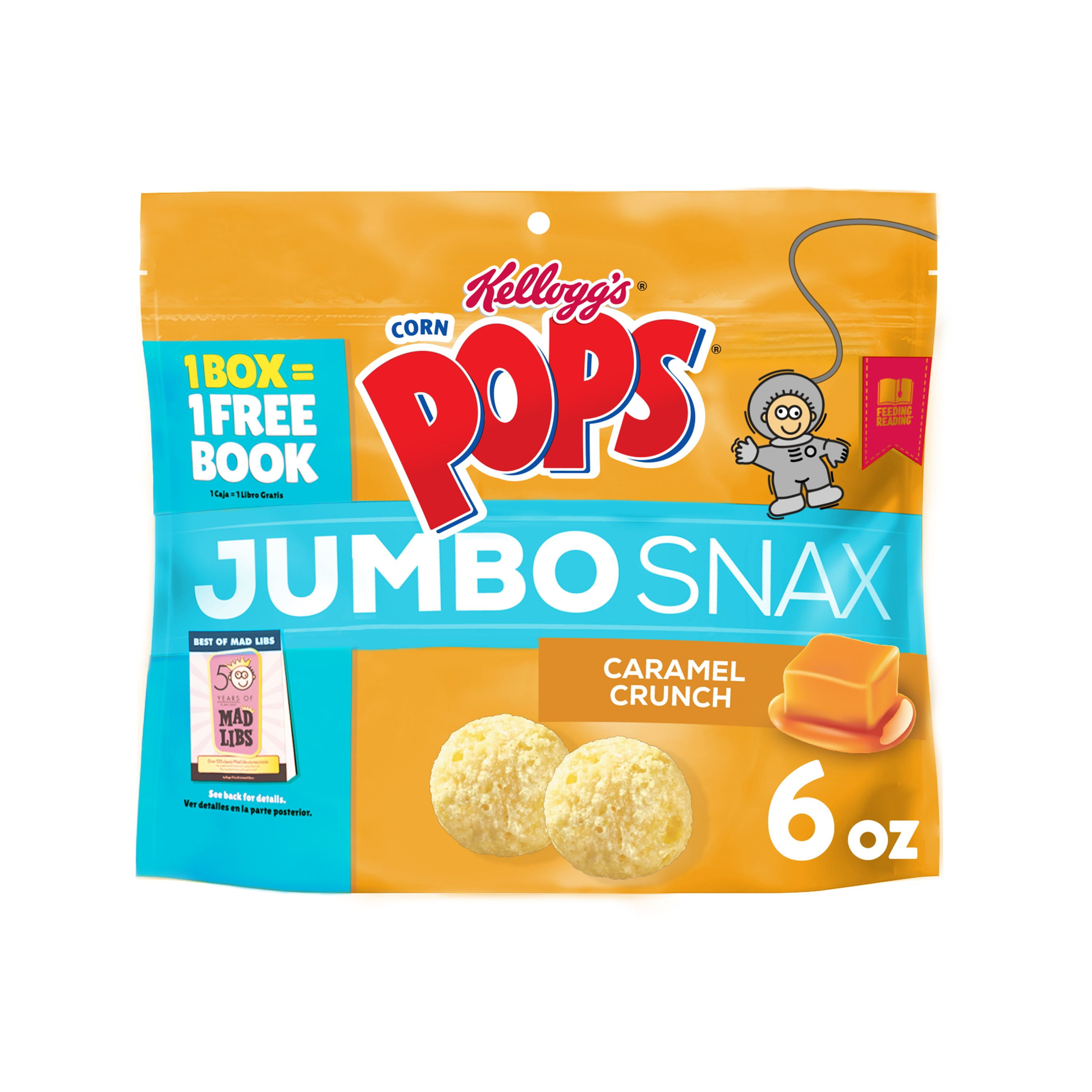 Kellogg's Corn Pops Jumbo Snax Cereal, Perfect for Anytime Snacking