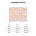 thumbnail image 5 of Yiaed Rabbit And Chick Print Blanket Throw Blanket Soft Cozy Flannel Blanket for Home Bed Sofa Couch Chair-80"x60", 5 of 6