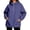 Purple, variant on Lightweight Zip Up Hoodie for Women Long Sleeve Hooded Jacket Quarter Zip Solid Color Windbreaker Pullover with Pockets