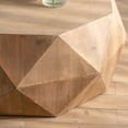 thumbnail image 5 of Triple Tree Modern Durable Concave and Convex MDF Coffee Table, Natural 38" Emboss, 5 of 9
