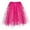 Hot Pink, variant on Women'S Layered Glitter Tulle Tutu Skirt – European Style Shaggy Hem With Gold Silver Foil Print, 3-Layer Elastic Waist Skirt For Party, Running, Cosplay & Festive Outfits