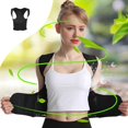 thumbnail image 1 of Corrector de postura con correa de soporte para la espalda, enderezador de columna invisible, bandas de compresión abdominal, correas ajustables, para hombres y mujeres, para oficina y, 1 of 8