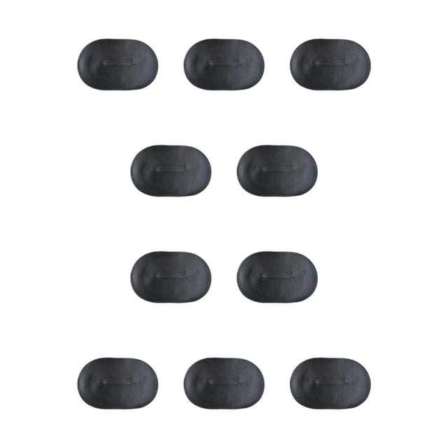 Advancent Juego de manteles individuales impermeables para de cocina, dimensiones apropiadas y fácil de limpiar, amplia aplicación, negro negro 10Conjunto