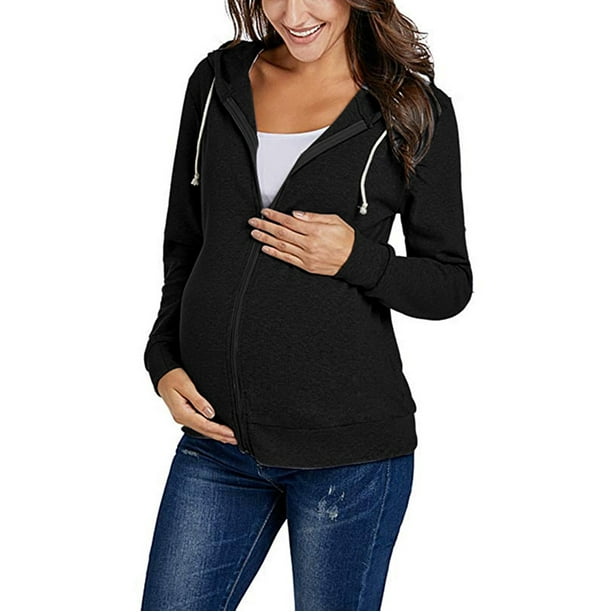 jovati Womens Nursing Maternity Long Sleeves Hooded Breastfeeding Hoodie  Sweatshirts 