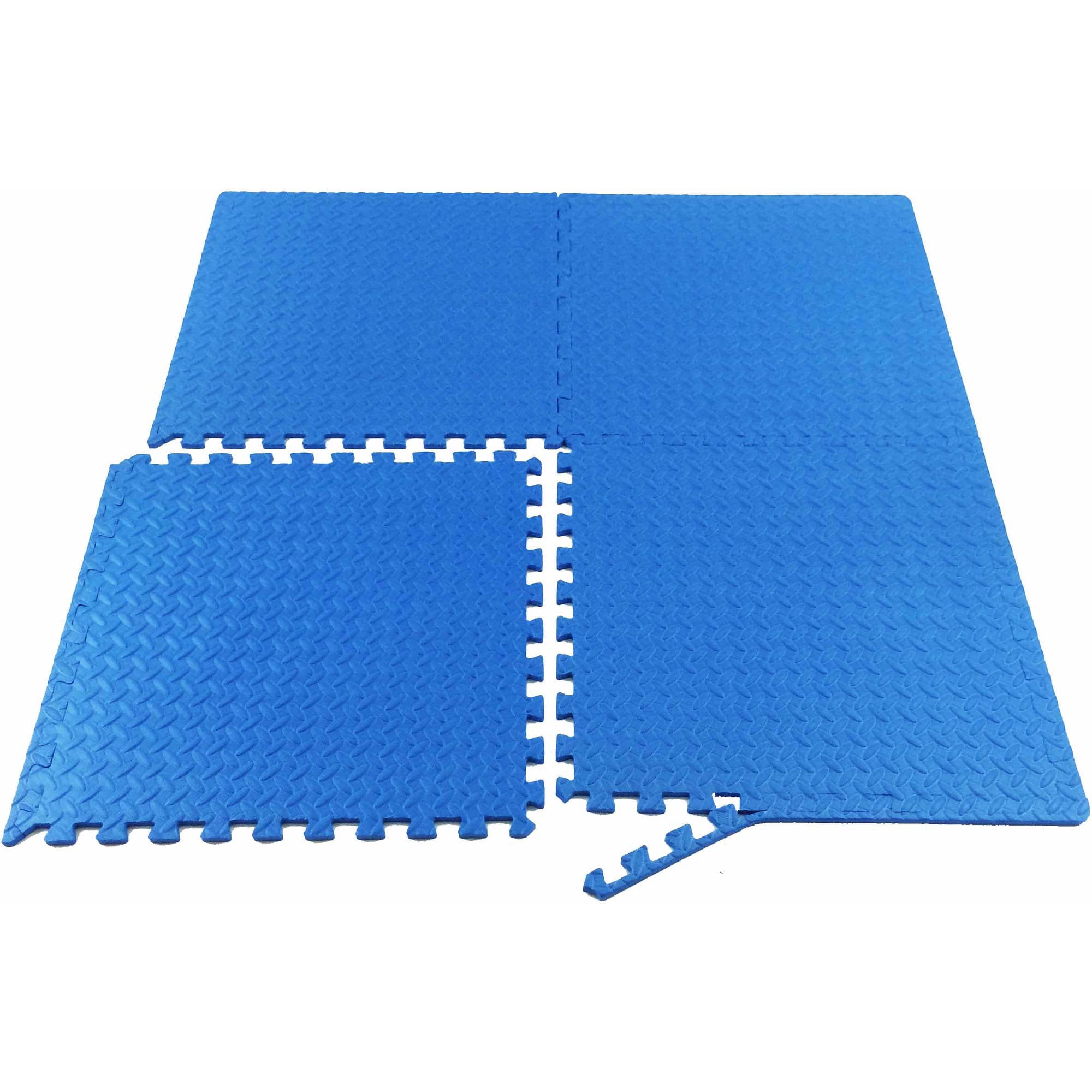 ProSource Puzzle Exercise Mat 1/2-in EVA Foam Interlocking Tiles ProSource Puzzle Exercise Mat 1/2-in EVA Foam Interlocking Tiles