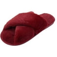 thumbnail image 1 of Pantoufles Femme Hiver Chaudes en Peluche Pantoufles Antidérapantes Plates Tongs Pantoufles Intérieur / Extérieur, 1 of 7