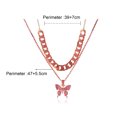 thumbnail image 3 of LYMAYTER Retro Pendant Necklace Jewelry Accessory - Exaggerated Twisted Chain Double - layer Sweater Necklace, 3 of 6