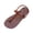 Brown, variant on Flat Sandals for Women Adjustable Back Strap Flip Flops Casual Summer Daily Sandals
