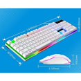 thumbnail image 3 of (Blanc)ZGB G21B Ensemble Clavier et Souris Filaires USB Colorés, 3 of 5