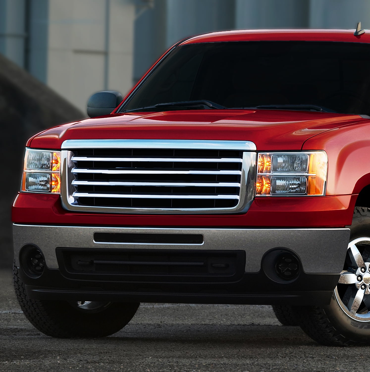 For 2007 to 2014 Sierra 1500 2500HD 3500HD Pair of Smoked Lens Full LED Lighting Driving Fog Lights Lamps with Switch 11 12 13