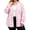 Pink, variant on Horkkom Cotton Button Down Shirts for Women Loose Long Sleeve Plaid Print Flannel Shirts Casual Fall Lapel Tops with Pockets XXL