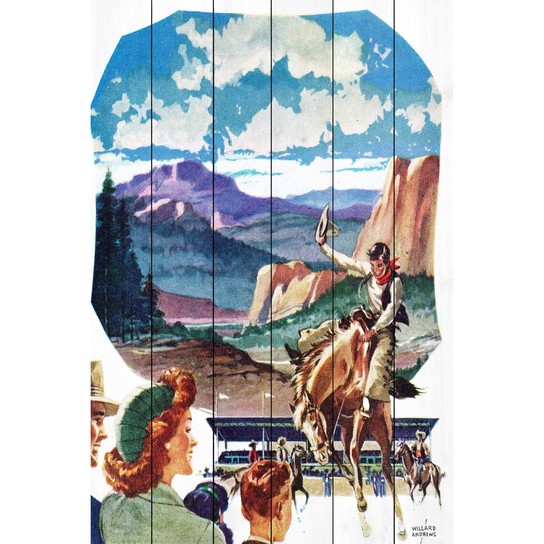 Marmont Hill "Out West" Painting Print on White Wood