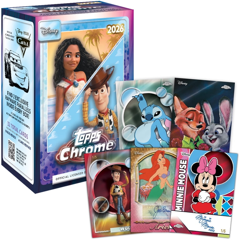 2026 Topps Chrome Disney - Factory Sealed - Value Box - Walmart.com