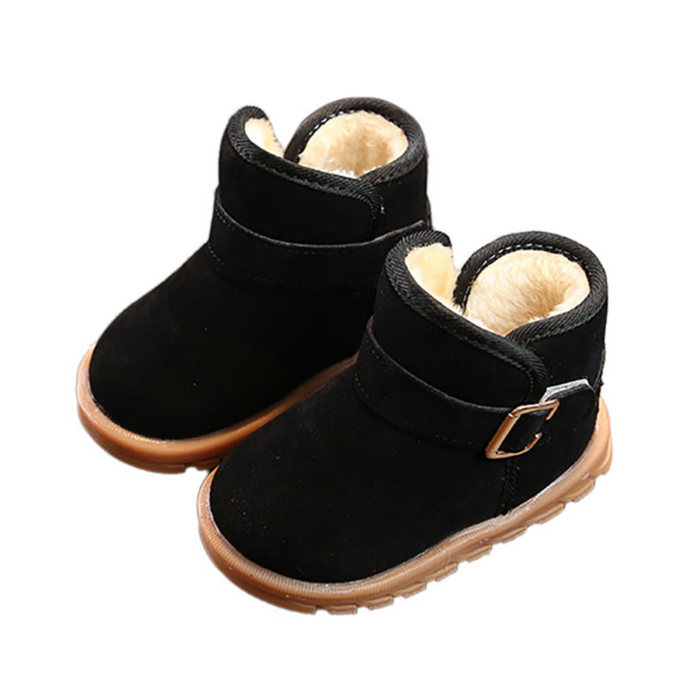 Details about   Fashion Winter Boots for Girls Waterproof Boots for Kids PU Leather Snow Shoes