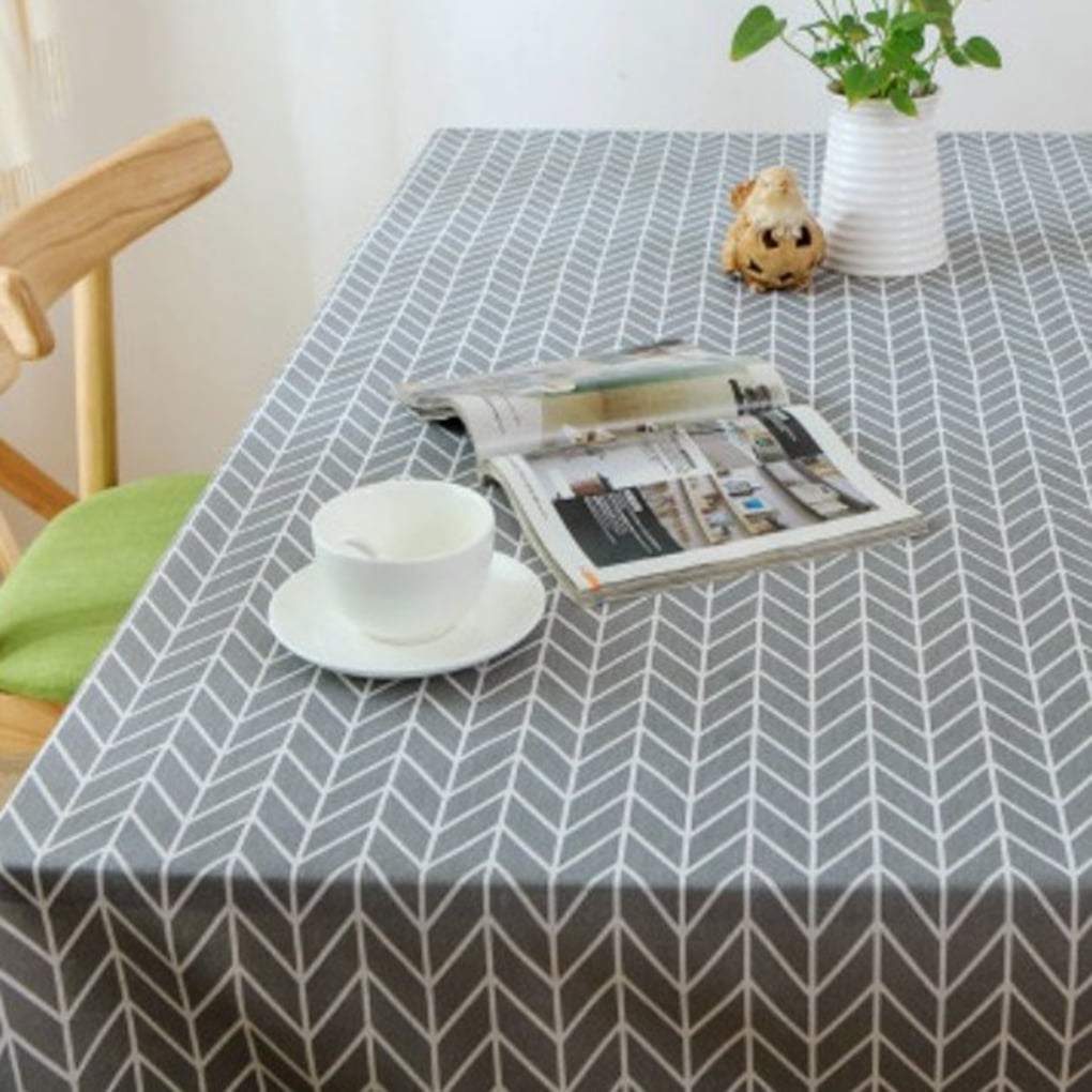 Retro Multi Grain Tablecloth Linen Linen Fabric Home Dining Room