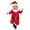 Red, variant on Santa Outfit Boy Long Sleeve Romper & Jumpsuit Hat Sets Baby Santa Outfit Party Outfit 3-6 Months
