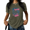 Green, variant on UNISHE Women's Vintage Washed Beach Book Club T-Shirt Retro Summer Graphic Tee Casual Vacation Outfit