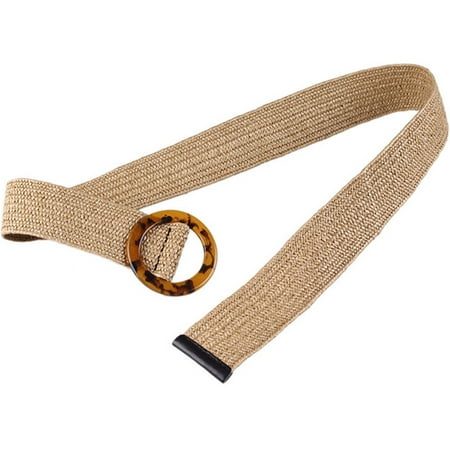 Retro Women Waist Belt Crochet Wide Geometric Wooden Buckle Hollow Out Bohemian Vacation (Cricket Best Games For Android)