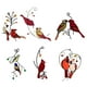 thumbnail image 3 of Billuyoard Materiales rojos y mano de obra artística Adorno de pájaro cardenal Pájaros de adorno manchados de estilo único Decoración del hogar B, 3 of 6