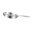 thumbnail image 2 of Sartén de acero inoxidable, sartén para huevos con mango largo, olla para cocinar, sartén profunda para Rvs, hogar, interior, exterior, restaurante , 28cm, 2 of 8